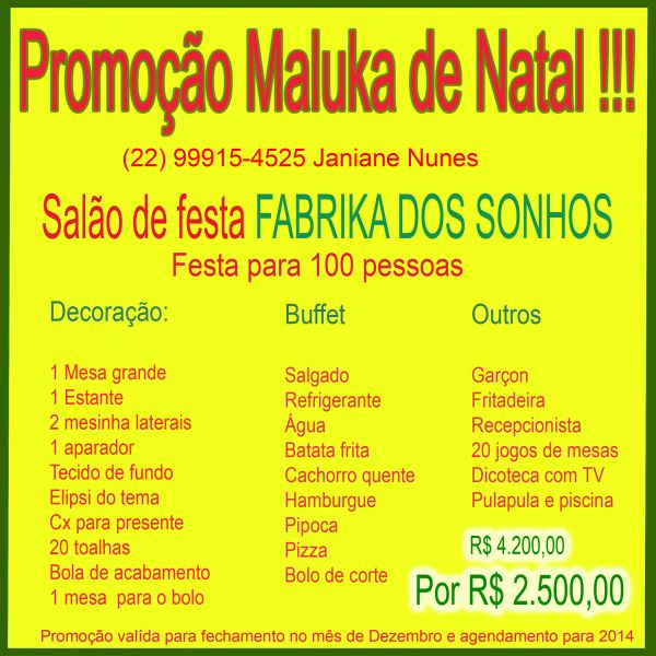 Promoção Maluca Fabrika dos Sonhos